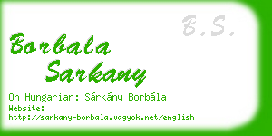 borbala sarkany business card