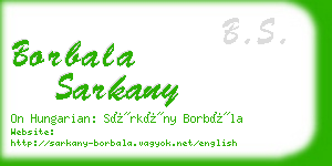 borbala sarkany business card